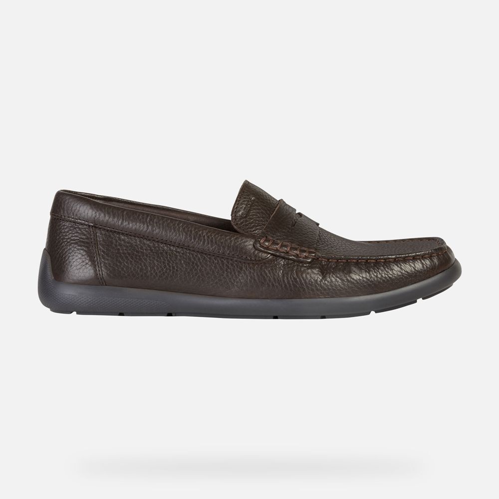 Geox Erkek Loafers Koyu Kahverengi - Devan - LMB-175984